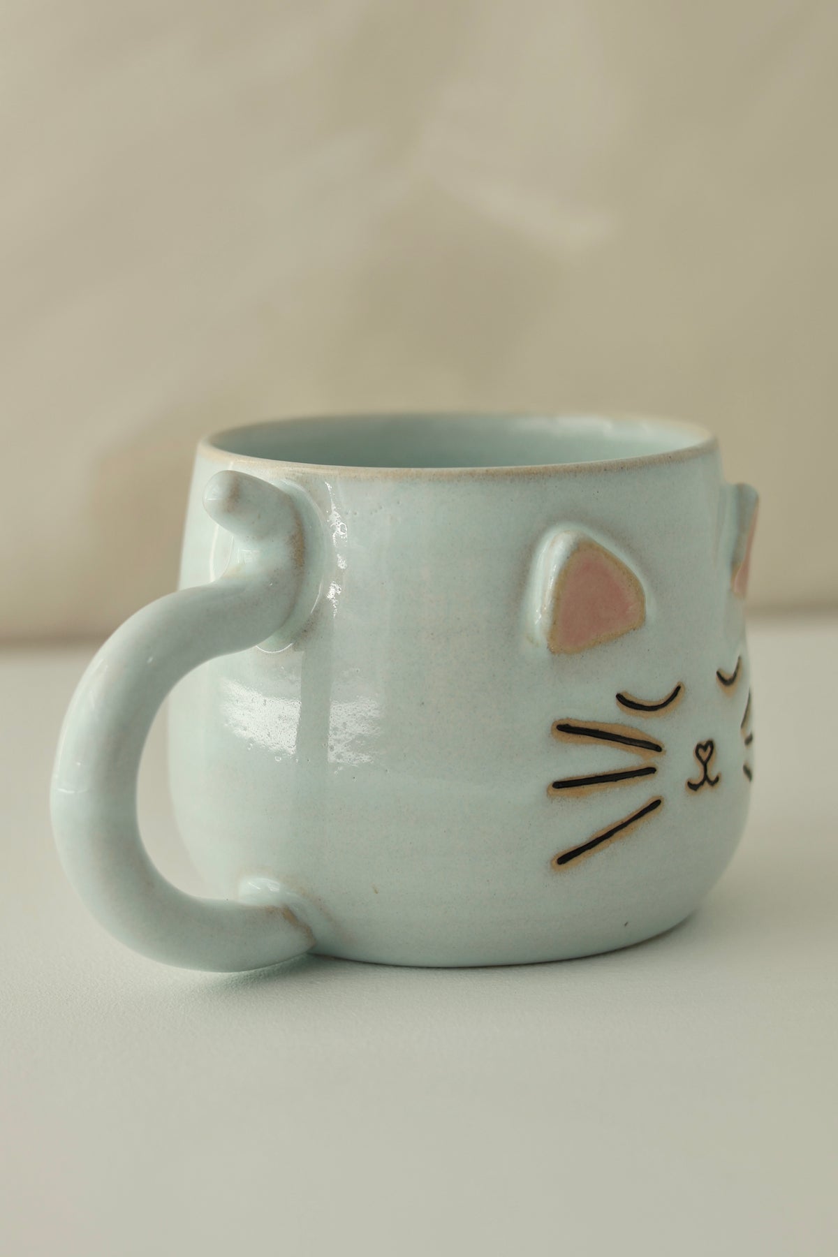 Cat Mug | Blue | MADE TO ORDER
