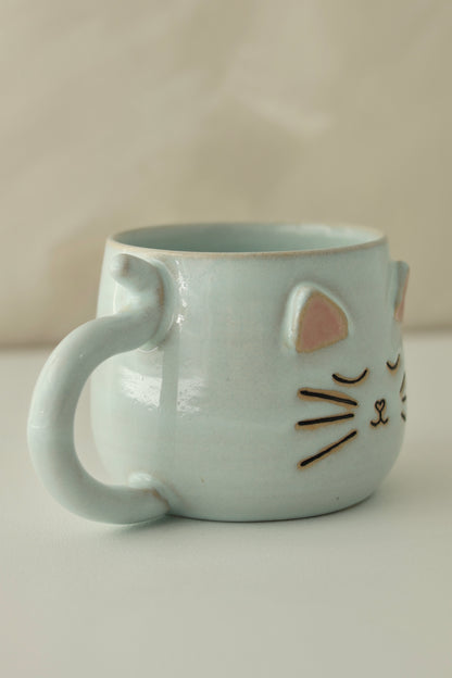 Cat Mug | Blue | MADE TO ORDER