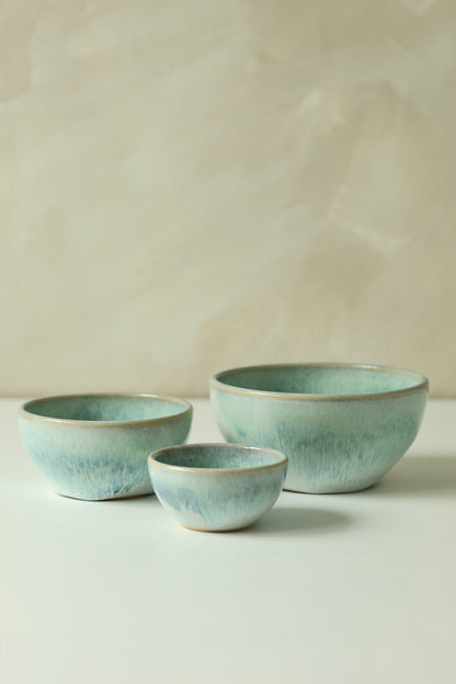 Mini Nesting Prep Bowls | Turquoise Waters